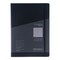 Fabriano Ecoqua Plus Hidden Spiral-Bound Notebook - Black, 11-7/10" x 8-1/4". Ruled